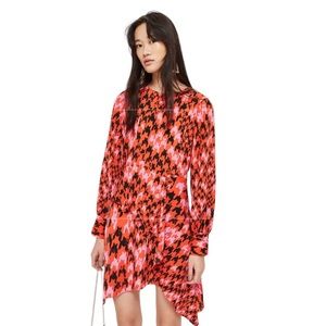 Topshop Multicolor Asymmetric Dress